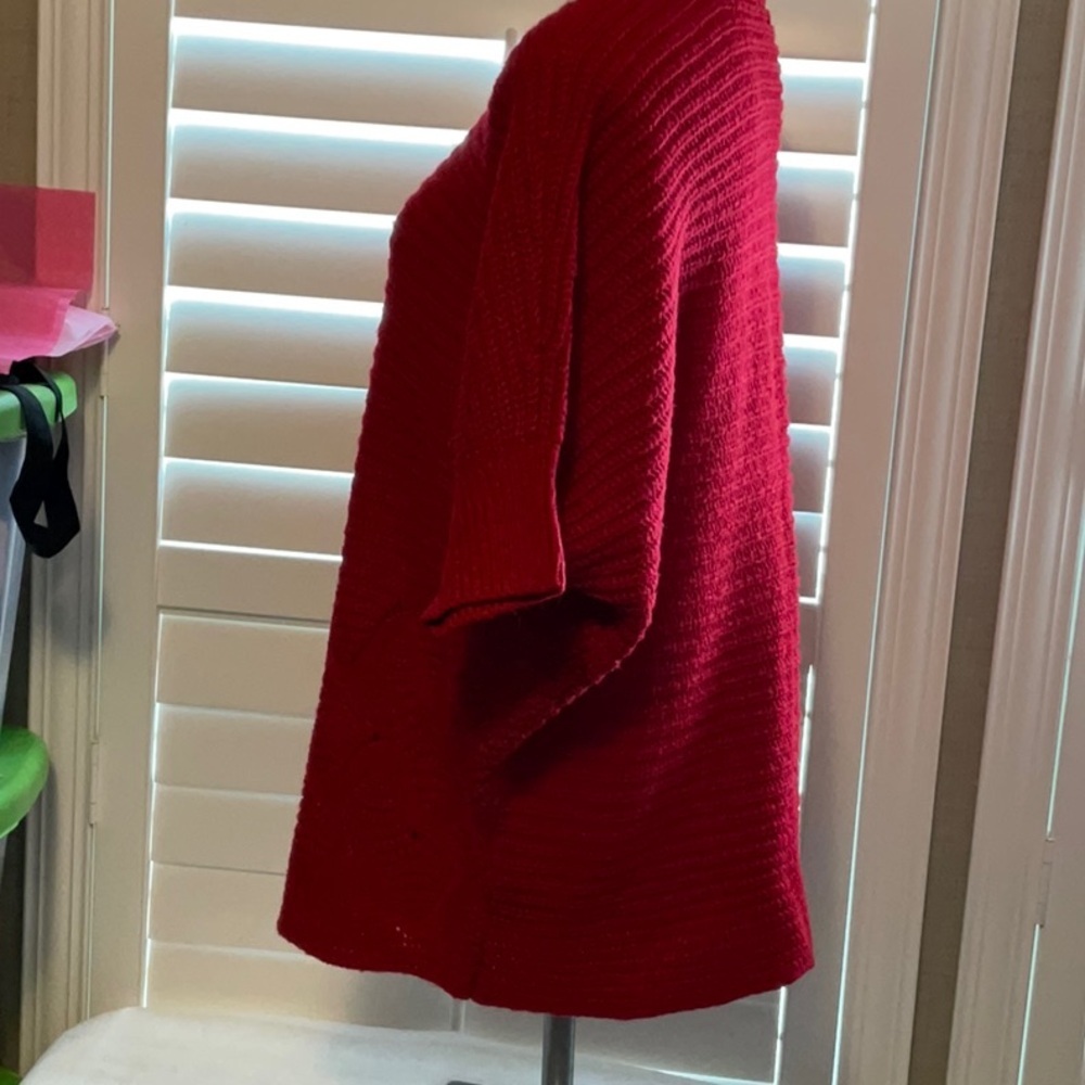 Worthington Red Crew Neck Sweater - Picture 5 of 7